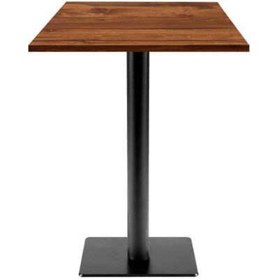 RestooTab Stehtisch Milan T quadratisch - Dekor Holz; 60x60x113 cm (LxBxH); Platte eiche wenge, Gestell schwarz; quadratisch RestooTab Stehtisch Milan T quadratisch - Dekor Holz; 60x60x113 cm (LxBxH); Platte eiche wenge, Gestell schwarz; quadratisch