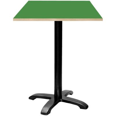 RestooTab Stehtisch Bazila quadratisch - Dekor Holz & Uni; 60x60x112 cm (LxBxH); Platte grün, Gestell schwarz; quadratisch RestooTab Stehtisch Bazila quadratisch - Dekor Holz & Uni; 60x60x112 cm (LxBxH); Platte grün, Gestell schwarz; quadratisch