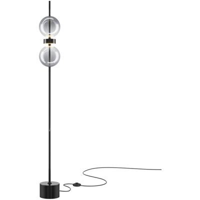 Maytoni Maytoni Stehleuchte Double Moon Schwarz, aus Metall, LED, 1600lm, 3000K; 16x16x146x16 cm (LxBxHxØ); schwarz; Gestell schwarz Maytoni Maytoni Stehleuchte Double Moon Schwarz, aus Metall, LED, 1600lm, 3000K; 16x16x146x16 cm (LxBxHxØ); schwarz; Gestell schwarz