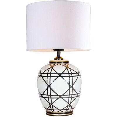PR Home New York Tischlampe; 46x25x46 cm (LxBxH); schwarz PR Home New York Tischlampe; 46x25x46 cm (LxBxH); schwarz