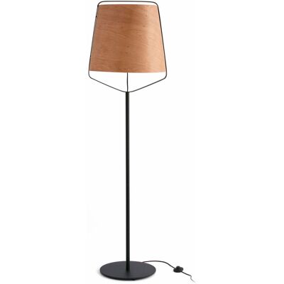 FARO Barcelona STOOD Wohnzimmer Stehleuchte schwarz und Holz; 18.2 cm (H); schwarz FARO Barcelona STOOD Wohnzimmer Stehleuchte schwarz und Holz; 18.2 cm (H); schwarz
