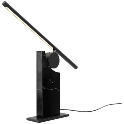 Maytoni Maytoni Tischleuchte Monumento Schwarz, aus Metall und Marmor, LED, 200lm, 3000K; 42.4x6.5x27.1 cm (LxBxH); schwarz; Gestell schwarz Maytoni Maytoni Tischleuchte Monumento Schwarz, aus Metall und Marmor, LED, 200lm, 3000K; 42.4x6.5x27.1 cm (LxBxH); schwarz; Gestell schwarz