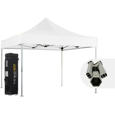 VeroTENT VeroTENT Faltpavillon 4x4m Luxea mit Dach ; 400x400x400 cm (LxBxH); weiß VeroTENT VeroTENT Faltpavillon 4x4m Luxea mit Dach ; 400x400x400 cm (LxBxH); weiß