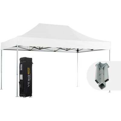 VeroTENT VeroTENT Faltpavillon 3x4,5m Classic mit Dach ; 300x450x330 cm (LxBxH); weiß VeroTENT VeroTENT Faltpavillon 3x4,5m Classic mit Dach ; 300x450x330 cm (LxBxH); weiß