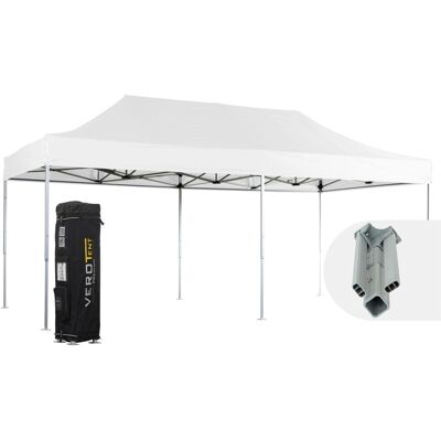 VeroTENT VeroTENT Faltpavillon 4x8m Classic mit Dach ; 400x800x400 cm (LxBxH); weiß VeroTENT VeroTENT Faltpavillon 4x8m Classic mit Dach ; 400x800x400 cm (LxBxH); weiß
