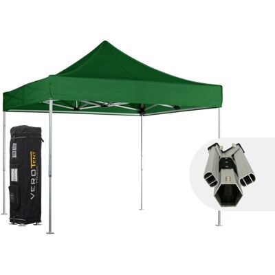 VeroTENT VeroTENT Faltpavillon 3x3m Luxea mit Dach ; 300x300x330 cm (LxBxH); grün VeroTENT VeroTENT Faltpavillon 3x3m Luxea mit Dach ; 300x300x330 cm (LxBxH); grün