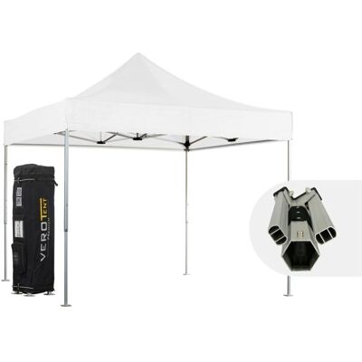 VeroTENT VeroTENT Faltpavillon 3x3m Luxea mit Dach ; 300x300x330 cm (LxBxH); weiß VeroTENT VeroTENT Faltpavillon 3x3m Luxea mit Dach ; 300x300x330 cm (LxBxH); weiß