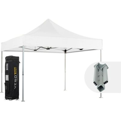 VeroTENT VeroTENT Faltpavillon 4x4m Classic mit Dach ; 400x400x400 cm (LxBxH); weiß VeroTENT VeroTENT Faltpavillon 4x4m Classic mit Dach ; 400x400x400 cm (LxBxH); weiß