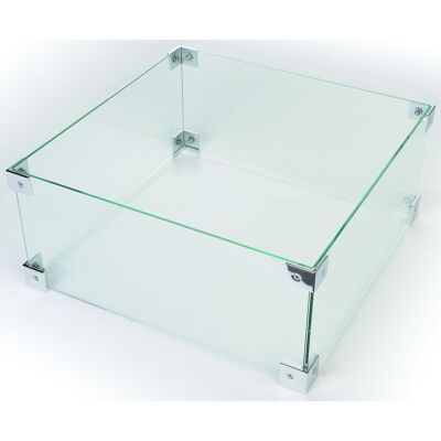 Mania-Happy Cocooning Glasschirm für Feuertisch Rechteckig; 56x26x56 cm (BxHxT); transparent Mania-Happy Cocooning Glasschirm für Feuertisch Rechteckig; 56x26x56 cm (BxHxT); transparent
