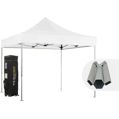 VeroTENT VeroTENT Faltpavillon 3x3m Budget50 mit Dach ; 300x300x330 cm (LxBxH); weiß VeroTENT VeroTENT Faltpavillon 3x3m Budget50 mit Dach ; 300x300x330 cm (LxBxH); weiß