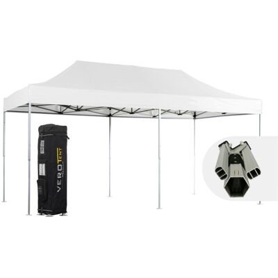 VeroTENT VeroTENT Faltpavillon 3x6m Luxea mit Dach ; 300x600x330 cm (LxBxH); weiß VeroTENT VeroTENT Faltpavillon 3x6m Luxea mit Dach ; 300x600x330 cm (LxBxH); weiß