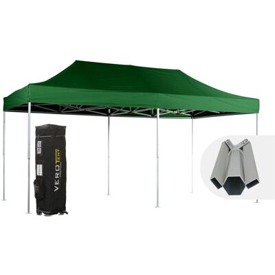 VeroTENT VeroTENT Faltpavillon 3x6m Budget50 mit Dach ; 300x600x330 cm (LxBxH); grün VeroTENT VeroTENT Faltpavillon 3x6m Budget50 mit Dach ; 300x600x330 cm (LxBxH); grün