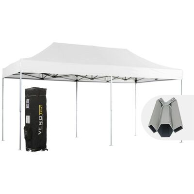 VeroTENT VeroTENT Faltpavillon 3x6m Budget50 mit Dach ; 300x600x330 cm (LxBxH); weiß VeroTENT VeroTENT Faltpavillon 3x6m Budget50 mit Dach ; 300x600x330 cm (LxBxH); weiß