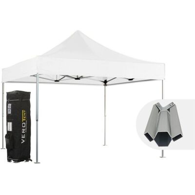 VeroTENT VeroTENT Faltpavillon 4x4m Budget50 mit Dach ; 400x400x400 cm (LxBxH); weiß VeroTENT VeroTENT Faltpavillon 4x4m Budget50 mit Dach ; 400x400x400 cm (LxBxH); weiß