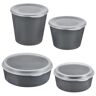 circ Nette Mehrweg Muster-Set Mehrweg-Behälter Multi Cup, Food Bowl; grau; rund