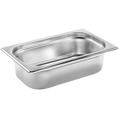 PULSIVA GN-Behälter 1/4 Basic; GN 1/4, 1700 ml, 26.5x16.2x6.5 cm (LxBxT); silber PULSIVA GN-Behälter 1/4 Basic; GN 1/4, 1700 ml, 26.5x16.2x6.5 cm (LxBxT); silber