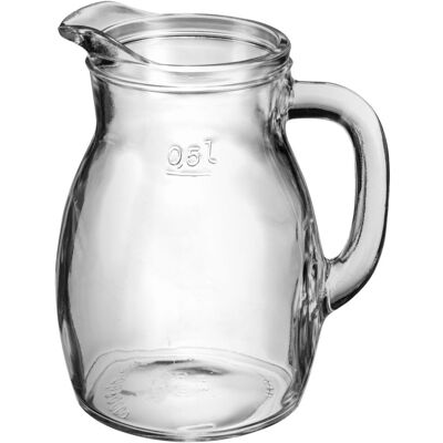 Bormioli Rocco 600ml Glas-Krug mit Füllstand - Krug Bormioli Rocco 600ml Glas-Krug mit Füllstand - Krug