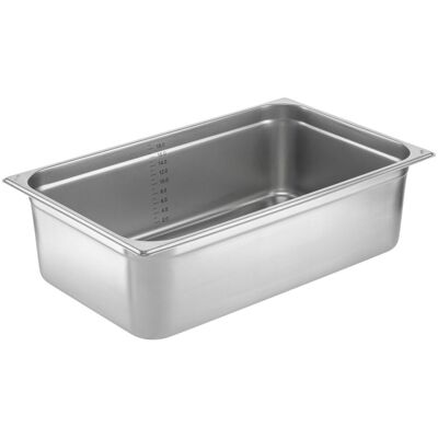 Vega Edelstahl Gastronorm Behälter GN 1/1 - 19/21L, Silber Vega Edelstahl Gastronorm Behälter GN 1/1 - 19/21L, Silber