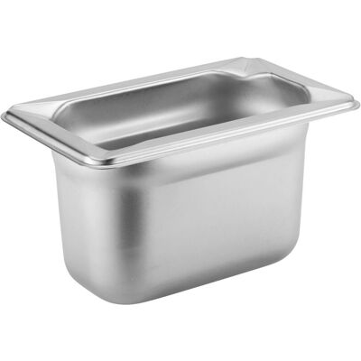 PULSIVA Gastronorm Profi - GN 1/9 - 0,9 l - Edelstahl - Container PULSIVA Gastronorm Profi - GN 1/9 - 0,9 l - Edelstahl - Container
