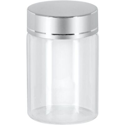 VEGA Glasbehälter Aurelia; 90 ml, 4.7x7 cm (ØxH); grau/transparent; zylinderförmig; 6 Stück / Pack VEGA Glasbehälter Aurelia; 90 ml, 4.7x7 cm (ØxH); grau/transparent; zylinderförmig; 6 Stück / Pack