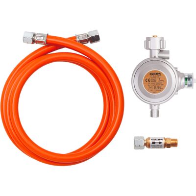 Bartscher Gasanschluss-Set für Heizstrahler ST13500G; 6.4x3.5x18 cm (BxHxT); orange/silber Bartscher Gasanschluss-Set für Heizstrahler ST13500G; 6.4x3.5x18 cm (BxHxT); orange/silber