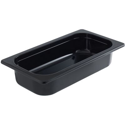 VEGA GN-Behälter Melamin 1/3; GN 1/3, 2000 ml, 32.5x17.6x6.5 cm (LxBxT); schwarz VEGA GN-Behälter Melamin 1/3; GN 1/3, 2000 ml, 32.5x17.6x6.5 cm (LxBxT); schwarz