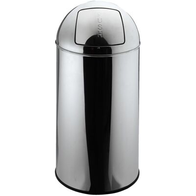 PULSIVA Mülleimer Elliot; 50000 ml, 35x72 cm (ØxH); silber; rund PULSIVA Mülleimer Elliot; 50000 ml, 35x72 cm (ØxH); silber; rund