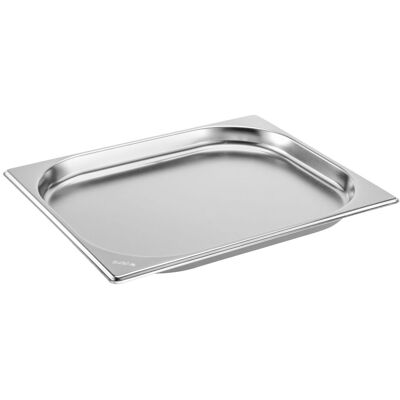 PULSIVA GN-Behälter 1/2 Basic; GN 1/2, 1200 ml, 32.5x26.5x2 cm (LxBxT); silber PULSIVA GN-Behälter 1/2 Basic; GN 1/2, 1200 ml, 32.5x26.5x2 cm (LxBxT); silber