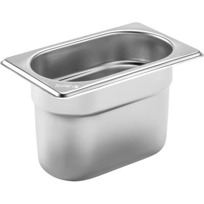 PULSIVA GN-Behälter 1/9 Basic; GN 1/9, 1000 ml, 17.6x10.8x10 cm (LxBxT); silber PULSIVA GN-Behälter 1/9 Basic; GN 1/9, 1000 ml, 17.6x10.8x10 cm (LxBxT); silber