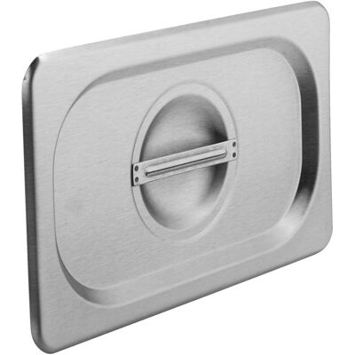 PULSIVA GN-Deckel 1/4 Profi; GN 1/4, 26.5x16.2 cm (LxB); edelstahl PULSIVA GN-Deckel 1/4 Profi; GN 1/4, 26.5x16.2 cm (LxB); edelstahl