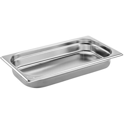 PULSIVA GN-Behälter 1/3 Basic; GN 1/3, 1500 ml, 32.5x17.6x4 cm (LxBxT); silber PULSIVA GN-Behälter 1/3 Basic; GN 1/3, 1500 ml, 32.5x17.6x4 cm (LxBxT); silber