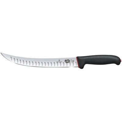 Victorinox Schlachtmesser Fibrox Dual Grip Kullen schmal; Klingenlänge 25 cm, 34 cm (L); silber/schwarz/rot Victorinox Schlachtmesser Fibrox Dual Grip Kullen schmal; Klingenlänge 25 cm, 34 cm (L); silber/schwarz/rot