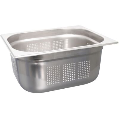 Schneider Behälter GN 1/2 Edelstahl gelocht; GN 1/2, 8700 ml, 15 cm (T); edelstahl Schneider Behälter GN 1/2 Edelstahl gelocht; GN 1/2, 8700 ml, 15 cm (T); edelstahl