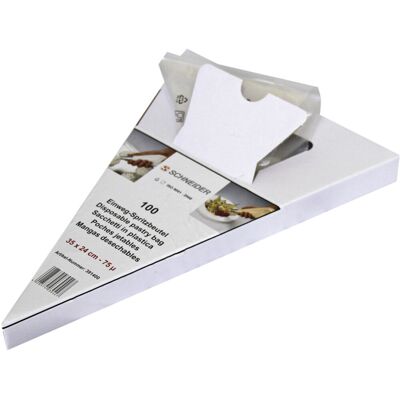 Schneider Einweg-Spritzbeutel; 35x24 cm (LxB); transparent; 100 Stück / Pack Schneider Einweg-Spritzbeutel; 35x24 cm (LxB); transparent; 100 Stück / Pack