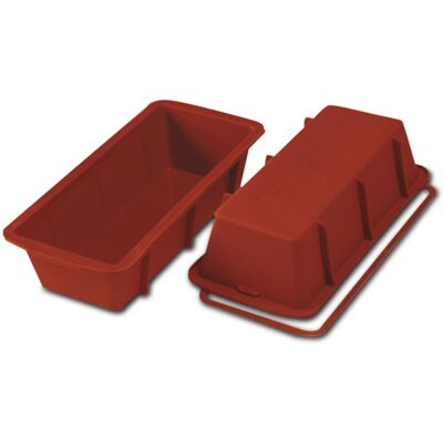 Schneider Silikonbackform Königskuchen; 26x10x7 cm (LxBxH); rot Schneider Silikonbackform Königskuchen; 26x10x7 cm (LxBxH); rot
