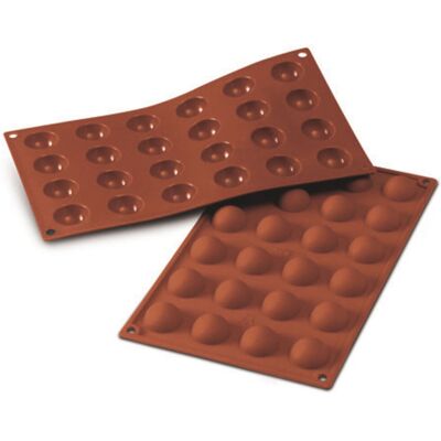 Schneider Silikonbackform Halbkugel Mini; 10 ml, 30x17.5x3x1.5 cm (LxBxØxH); rot Schneider Silikonbackform Halbkugel Mini; 10 ml, 30x17.5x3x1.5 cm (LxBxØxH); rot