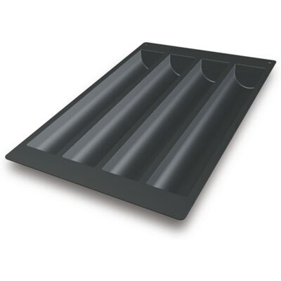 Schneider Silikonbackform Creme-Form; 2137 ml, 60x40x6.3 cm (LxBxH); schwarz Schneider Silikonbackform Creme-Form; 2137 ml, 60x40x6.3 cm (LxBxH); schwarz