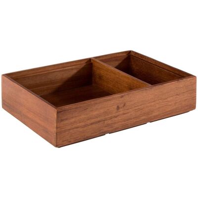 APS Holzbox WOODY, Akazienholz, 2 geteilt; 22.5x15x5.5 cm (LxBxH); braun; rechteckig APS Holzbox WOODY, Akazienholz, 2 geteilt; 22.5x15x5.5 cm (LxBxH); braun; rechteckig