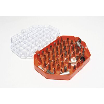 Schneider Spritztüllen-Set; 3 cm (H); edelstahl; 55 Stück / Pack Schneider Spritztüllen-Set; 3 cm (H); edelstahl; 55 Stück / Pack