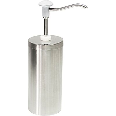 Schneider Druckknopf Dosierspender; 2000 ml, 12x38 cm (ØxH); weiß/edelstahl Schneider Druckknopf Dosierspender; 2000 ml, 12x38 cm (ØxH); weiß/edelstahl