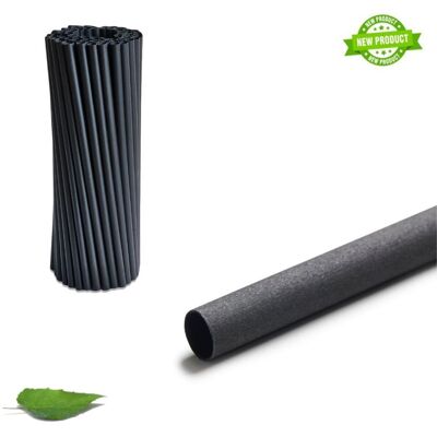 Gastro Pionier Bio Trinkhalme - für Flaschen - 30cm schwarz - 1000 Stück; 0.8x30 cm (ØxL); schwarz; 1000 Stück / Pack Gastro Pionier Bio Trinkhalme - für Flaschen - 30cm schwarz - 1000 Stück; 0.8x30 cm (ØxL); schwarz; 1000 Stück / Pack