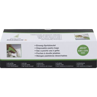 Schneider Einweg-Spritzbeutel; 53x27.5 cm (LxB); grün; 100 Stück / Pack Schneider Einweg-Spritzbeutel; 53x27.5 cm (LxB); grün; 100 Stück / Pack