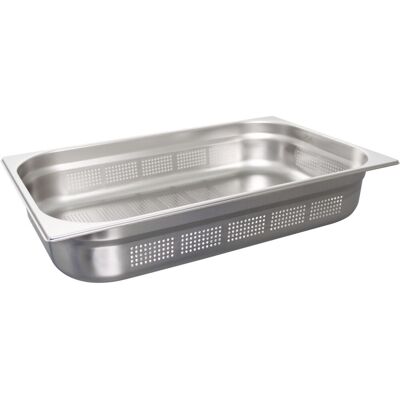 Schneider Behälter GN 1/1 Edelstahl gelocht; GN 1/1, 13000 ml, 10 cm (T); edelstahl Schneider Behälter GN 1/1 Edelstahl gelocht; GN 1/1, 13000 ml, 10 cm (T); edelstahl