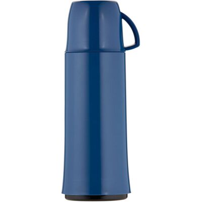 Helios Isolierflasche Elegance - 0,5 l Plastik Taubenblau mit Becher Helios Isolierflasche Elegance - 0,5 l Plastik Taubenblau mit Becher