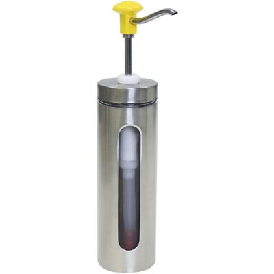 Schneider Druckknopf Dosierspender; 2000 ml, 10x45.5 cm (ØxH); gelb Schneider Druckknopf Dosierspender; 2000 ml, 10x45.5 cm (ØxH); gelb