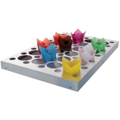 Schneider Muffinformen-Verbund Tulpe; 60x40x7x4 cm (LxBxØxH); silber Schneider Muffinformen-Verbund Tulpe; 60x40x7x4 cm (LxBxØxH); silber