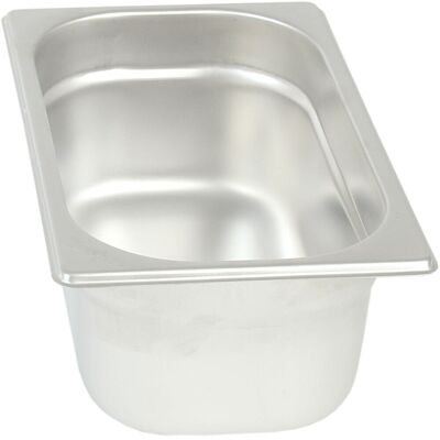 Stalgast Edelstahl Gastronormbehälter Serie STANDARD; GN 1/4, 2800 ml, 26.5x16.2x10 cm (LxBxT); silber Stalgast Edelstahl Gastronormbehälter Serie STANDARD; GN 1/4, 2800 ml, 26.5x16.2x10 cm (LxBxT); silber