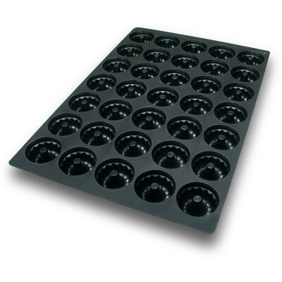 Schneider Silikonbackform Gugelhupf; 80 ml, 60x40x6x3 cm (LxBxØxH); schwarz Schneider Silikonbackform Gugelhupf; 80 ml, 60x40x6x3 cm (LxBxØxH); schwarz