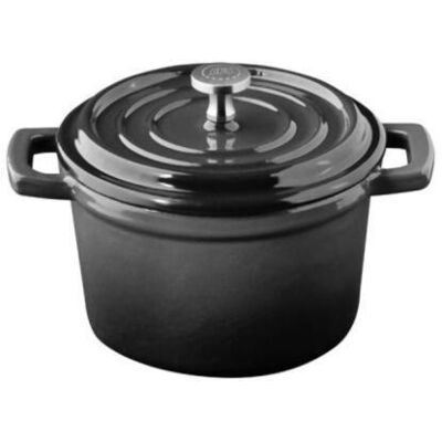 APS Mini-Topf mit Deckel -5 STARS-; 11x11x6.5 cm (LxBxH); grau APS Mini-Topf mit Deckel -5 STARS-; 11x11x6.5 cm (LxBxH); grau