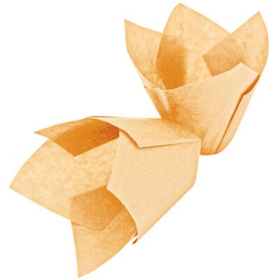 Schneider Muffinform Tulpe braun; 5x5x5x5.5 cm (LxBxØxH); orange; 1000 Stück / Pack Schneider Muffinform Tulpe braun; 5x5x5x5.5 cm (LxBxØxH); orange; 1000 Stück / Pack